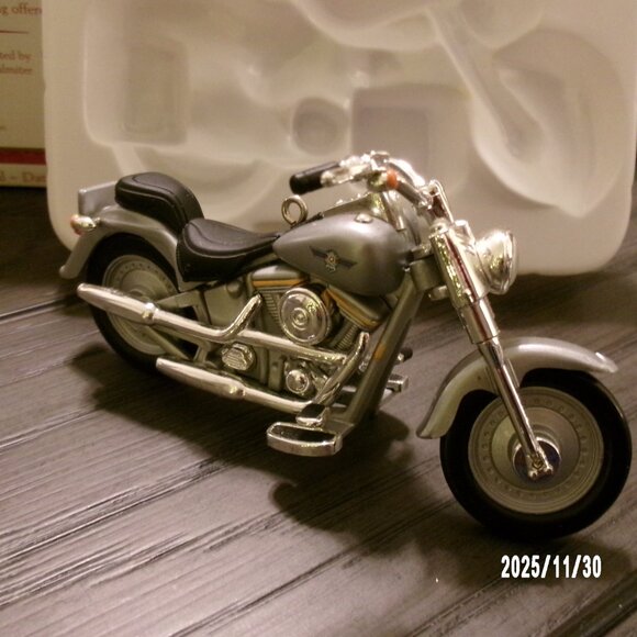 NEW 2000 Hallmark Keepsake Ornament Fat Boy Harley-Davidson Collector Series #2 - Picture 4 of 5